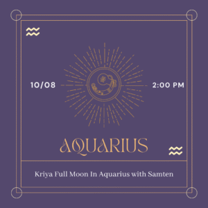 10.08.2025 Free Your Spirit: A Full Moon Kriya to Release Control & Embrace Possibility